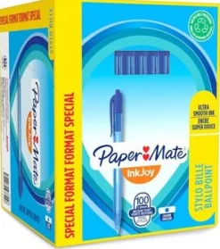 Bläckkulpenna PAPERMATE Inkjoy 100 RT M Blå 80+20/FP