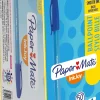 Bläckkulpenna PAPERMATE InkJoy 100 Cap Fine Blå, 0.8mm, 50st