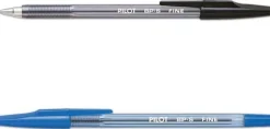 Bläckkulpenna PILOT BPS Svart, fine, 0.7mm, 12st