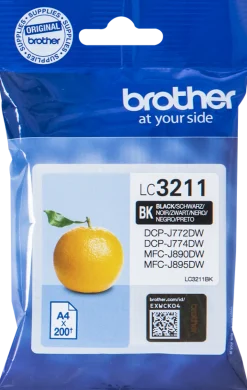 Bläckpatron BROTHER LC3211BK Svart