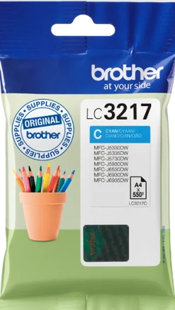 Bläckpatron BROTHER LC3217C Cyan
