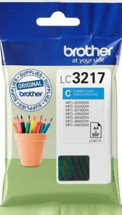 Bläckpatron BROTHER LC3217C Cyan