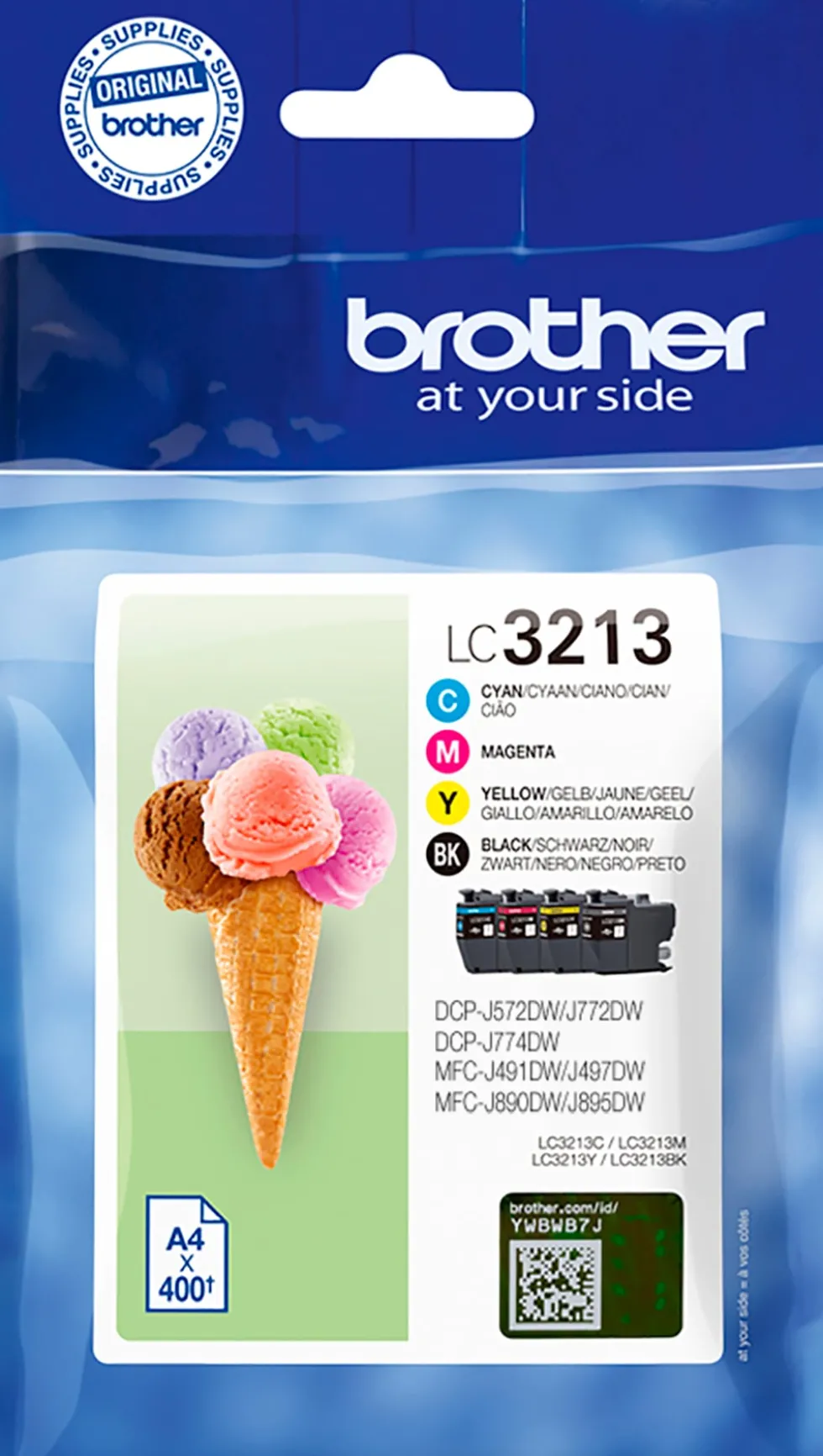 Bläckpatron BROTHER LC3213 4/FP