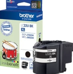 Bläckpatron BROTHER LC22UBK Svart