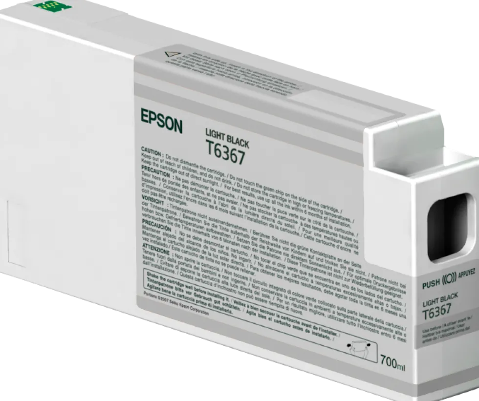 Bläckpatron EPSON C13T636700 ljusvart