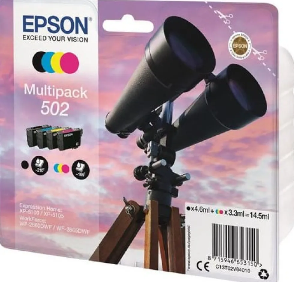 Bläckpatron EPSON C13T02V64010 T502 4/FP