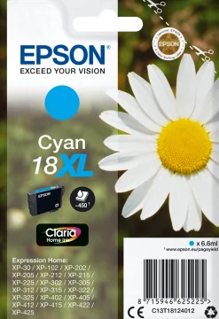 Bläckpatron EPSON C13T18124012 XL cyan