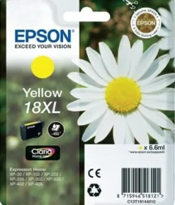 Bläckpatron EPSON C13T18144012 XL gul