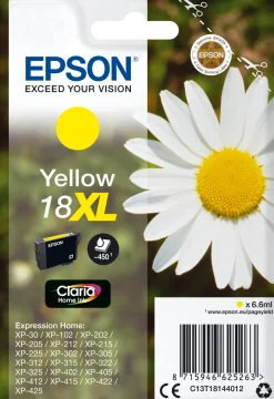 Bläckpatron EPSON C13T18144012 XL gul