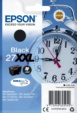 Bläckpatron EPSON C13T27914012 XXL svart