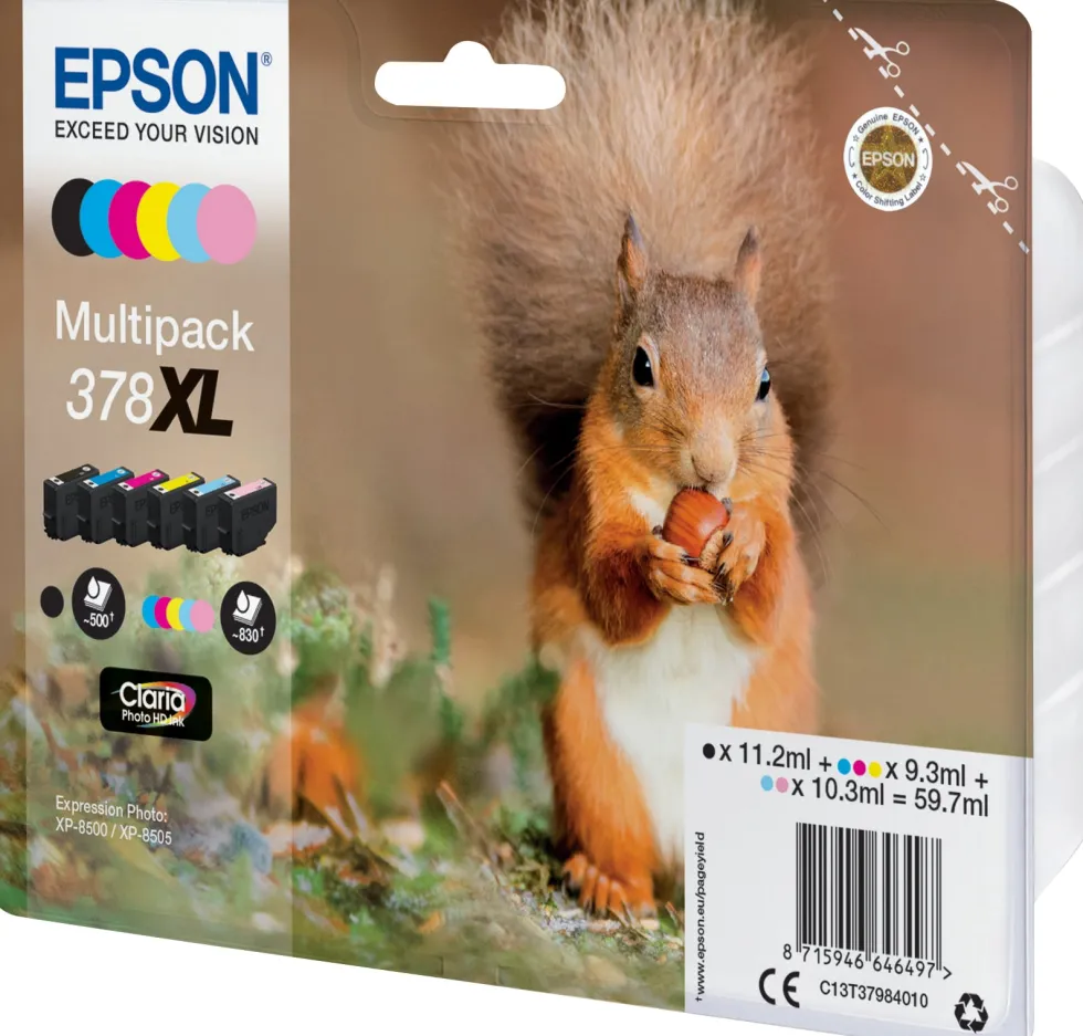 Bläckpatron EPSON T378 C13T37984010 6/fp