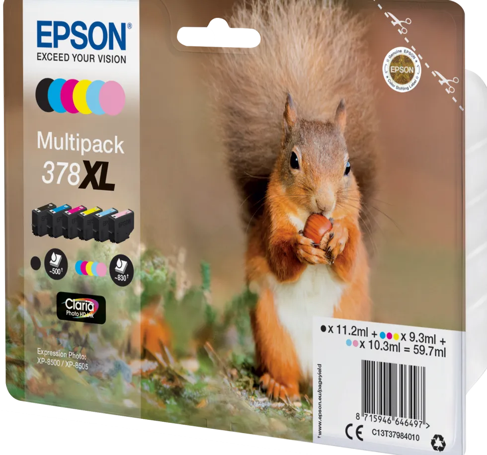 Bläckpatron EPSON T378 C13T37984010 6/fp
