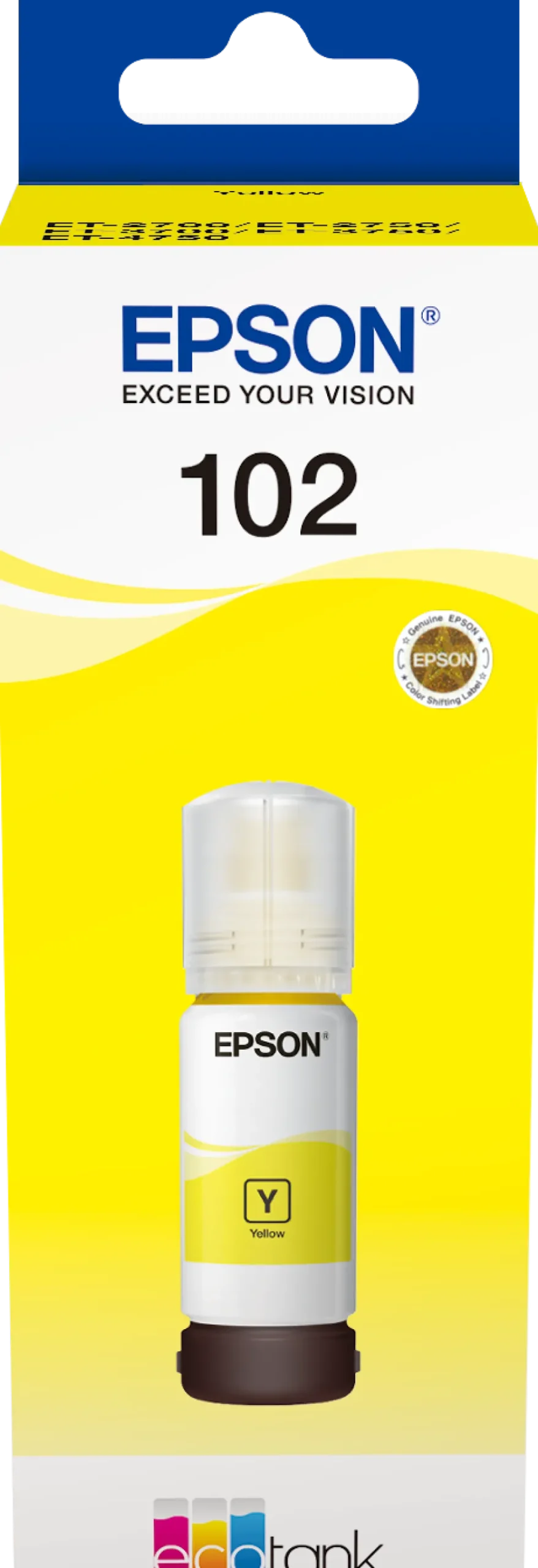 Bläckpatron EPSON T102 C13T03R440 Gul