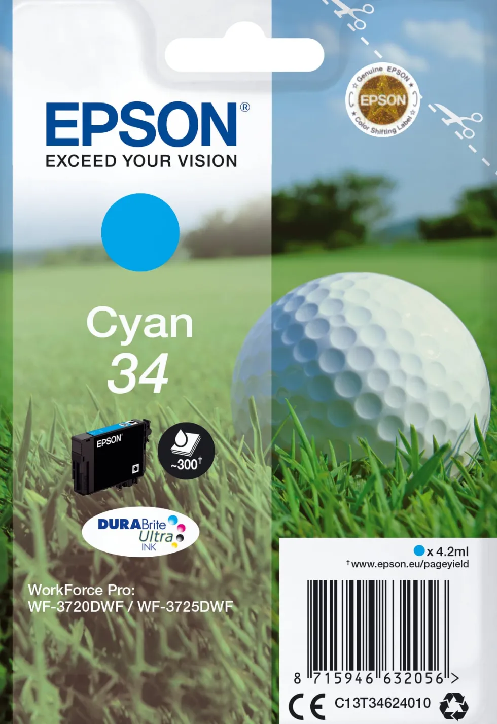 Bläckpatron EPSON T3462 Cyan