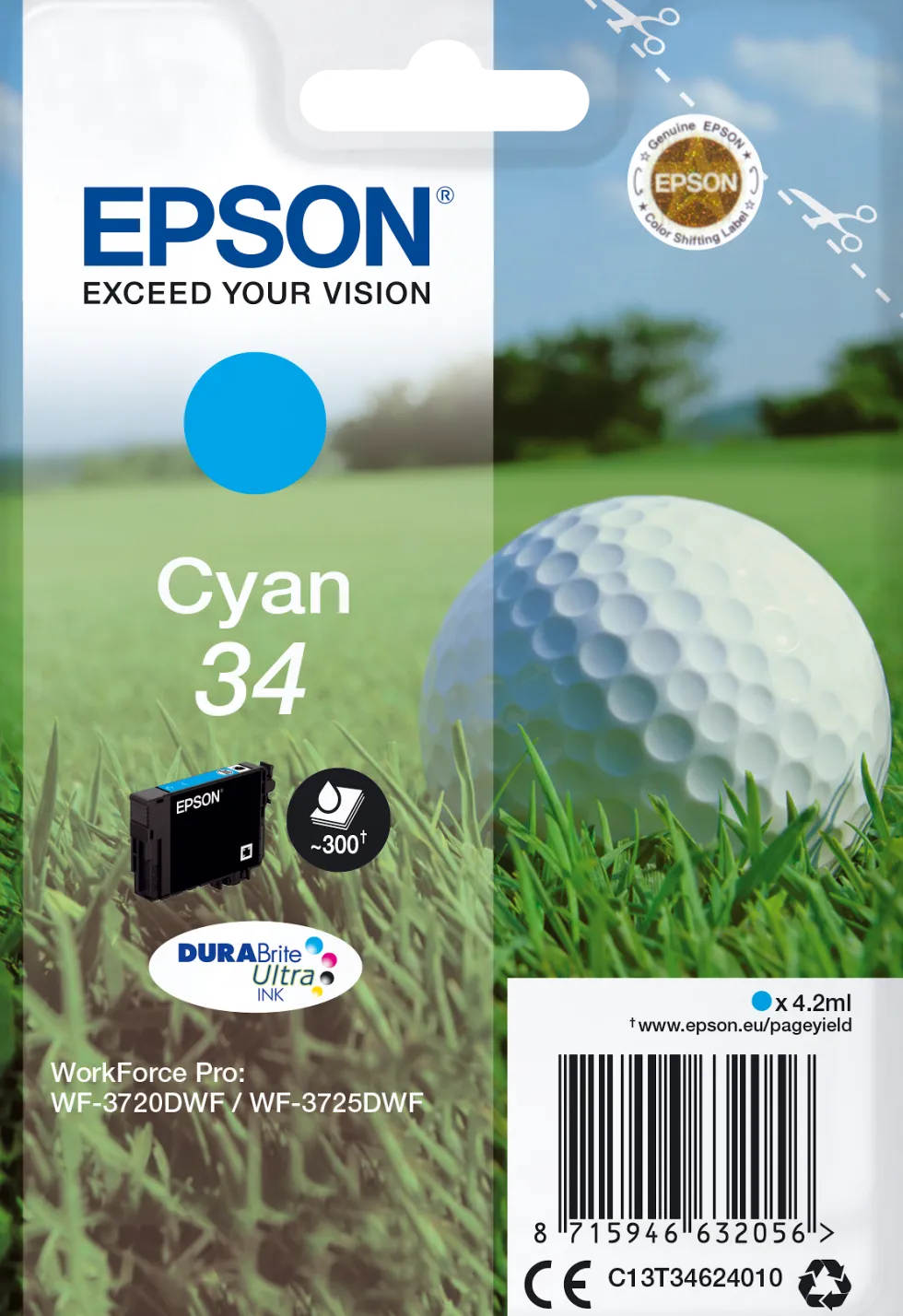 Bläckpatron EPSON T3462 Cyan