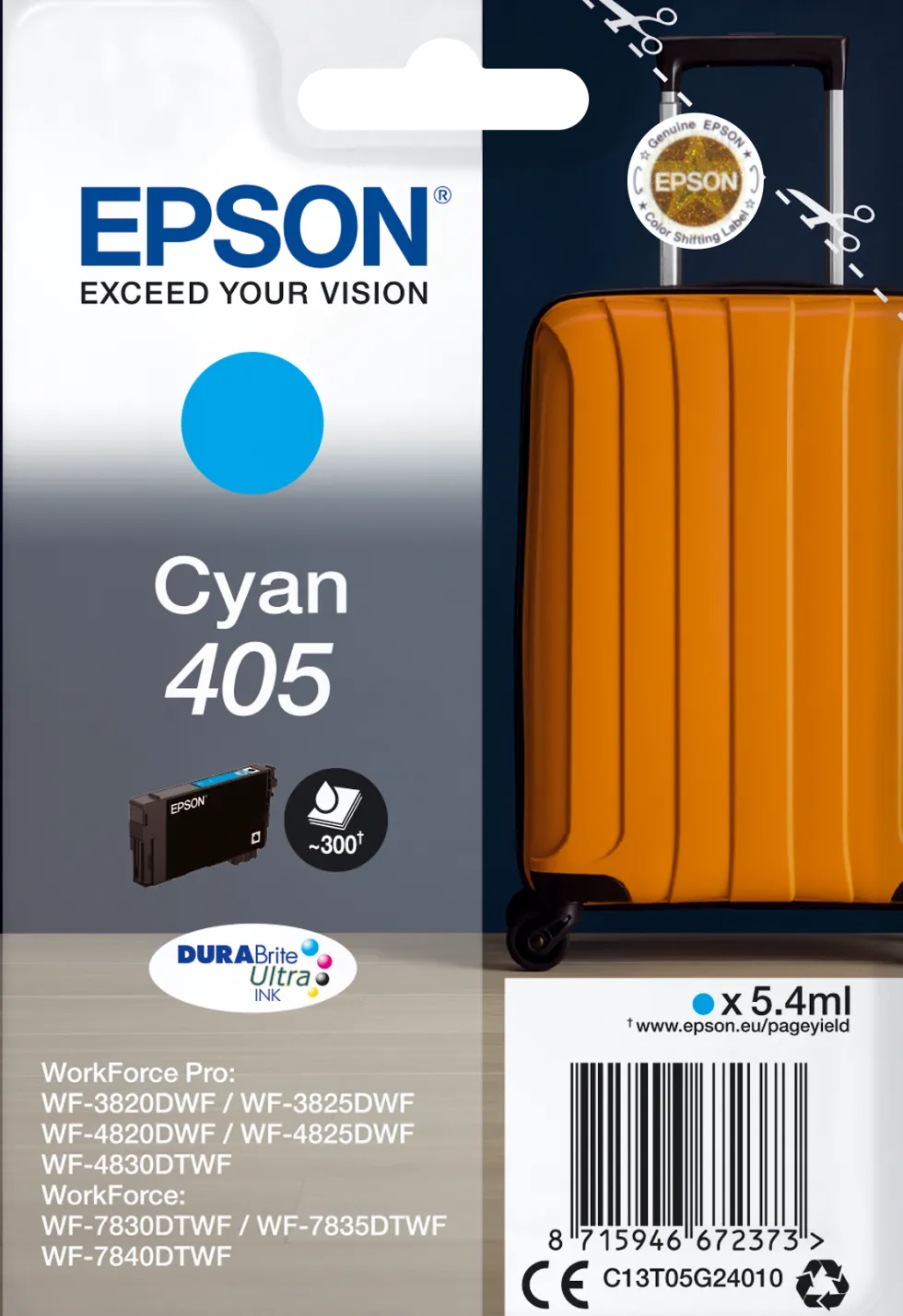Bläckpatron EPSON T405 Cyan