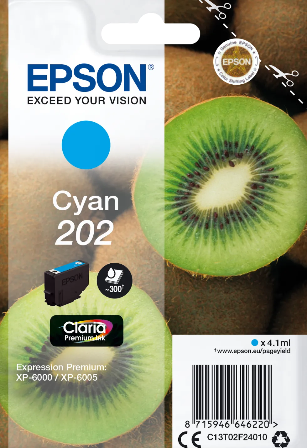 Bläckpatron EPSON T202 cyan