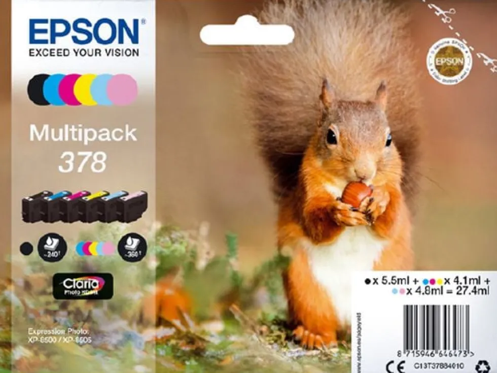 Bläckpatron EPSON T3788 6-Färger 6/FP