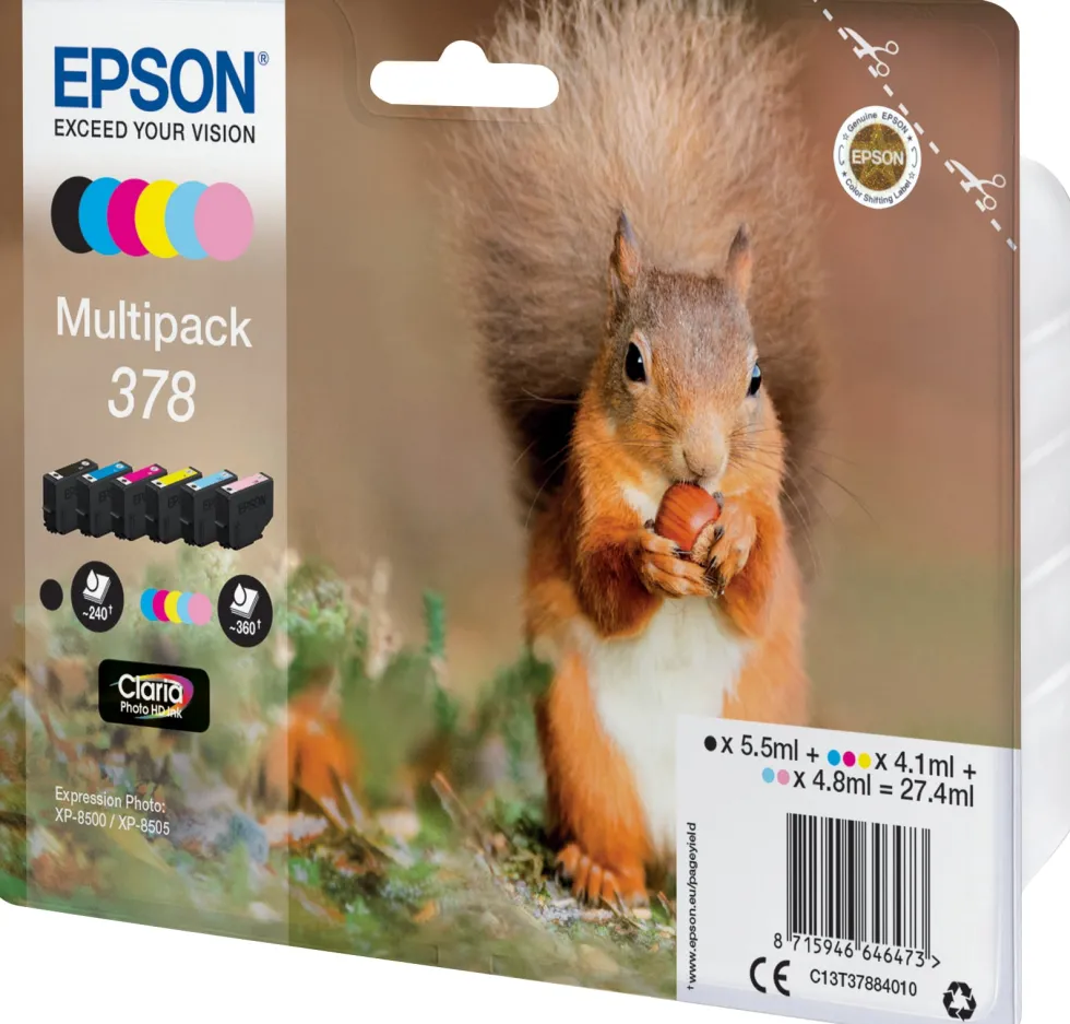 Bläckpatron EPSON T3788 6-Färger 6/FP