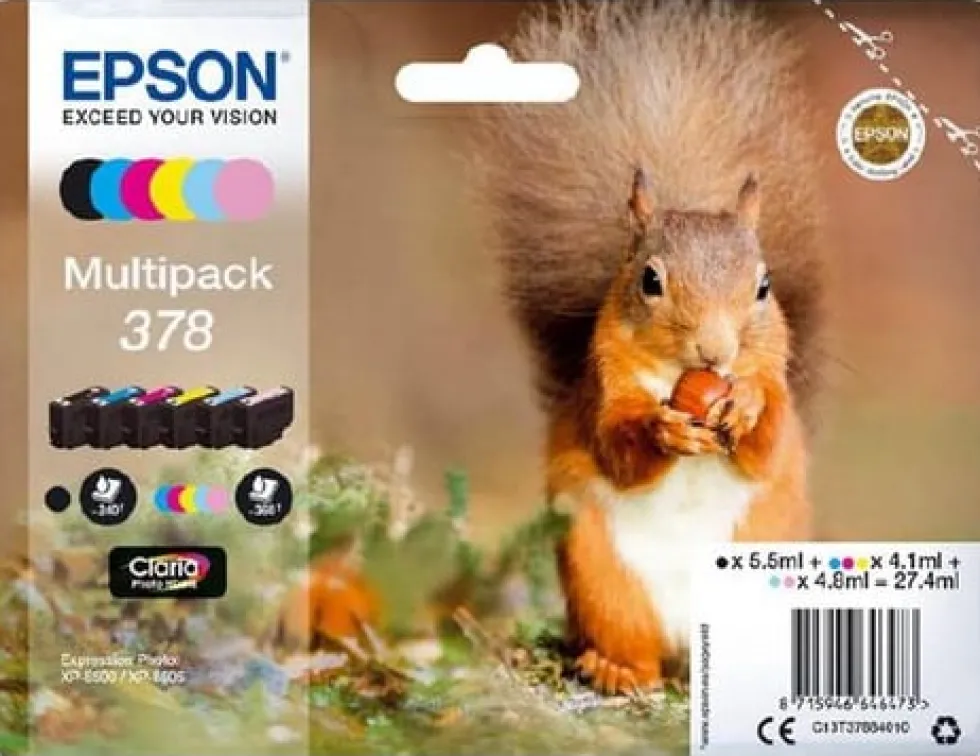 Bläckpatron EPSON T3788 6-Färger 6/FP