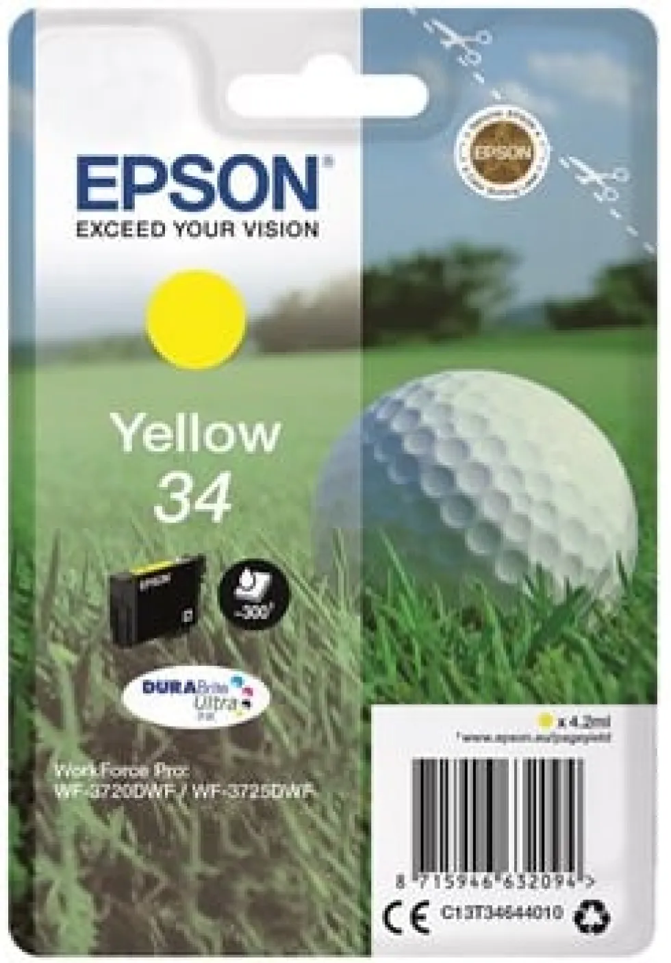 Bläckpatron EPSON T3464 Gul