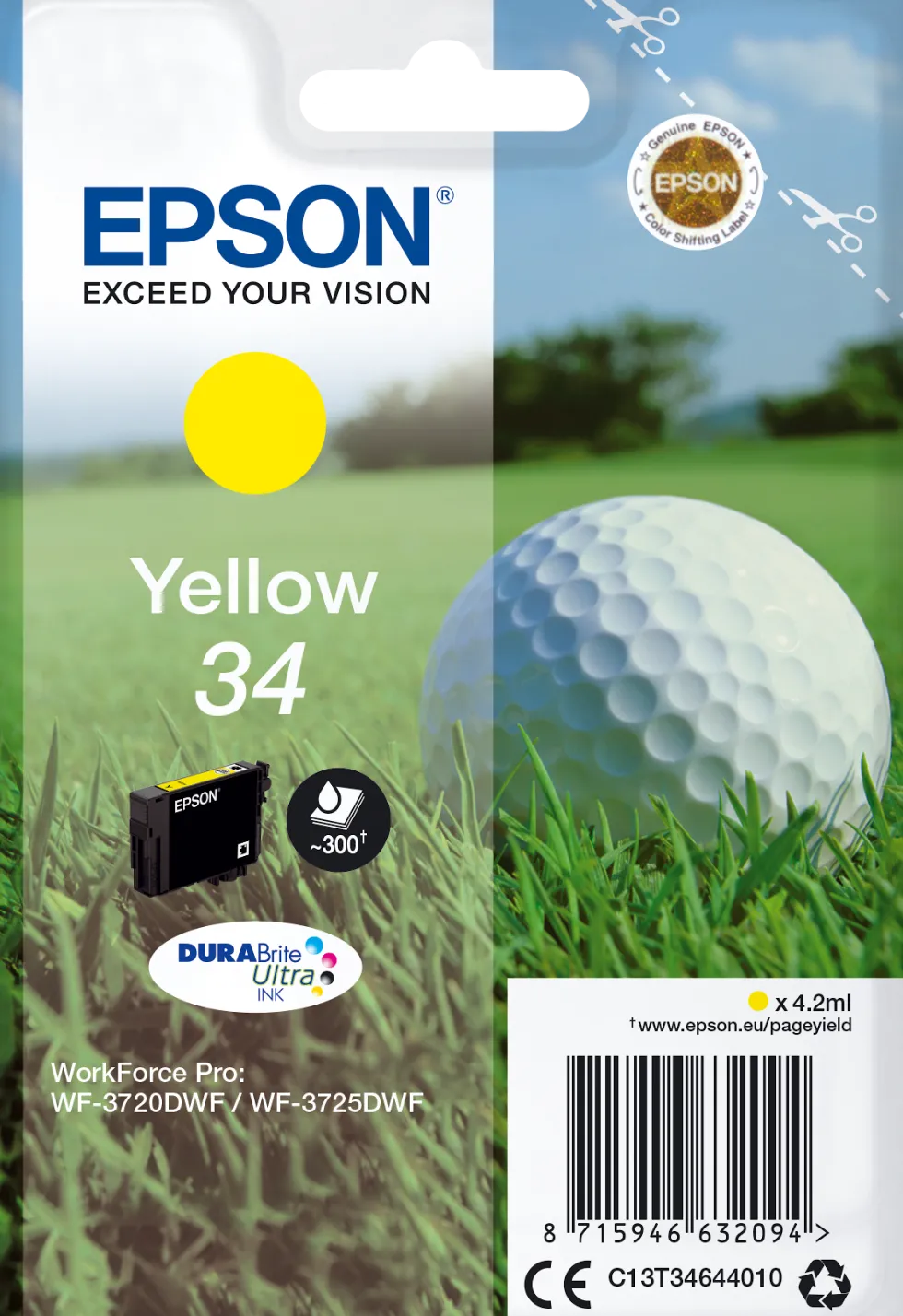 Bläckpatron EPSON T3464 Gul