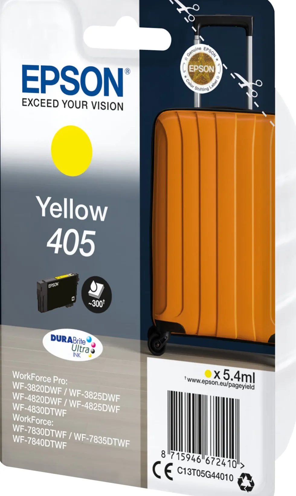 Bläckpatron EPSON T405 Gul