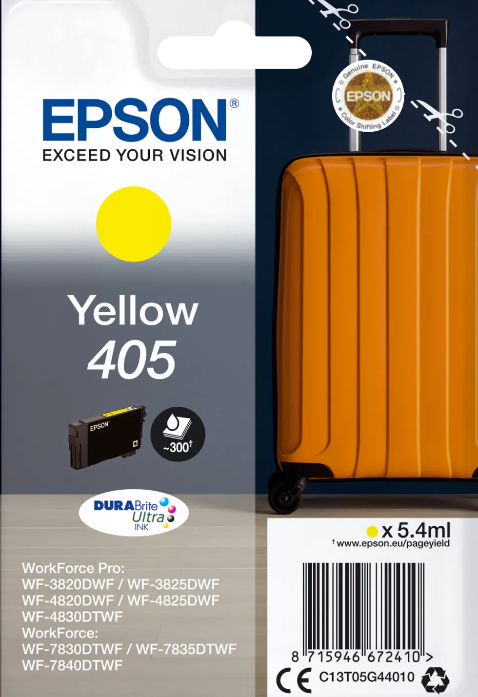 Bläckpatron EPSON T405 Gul
