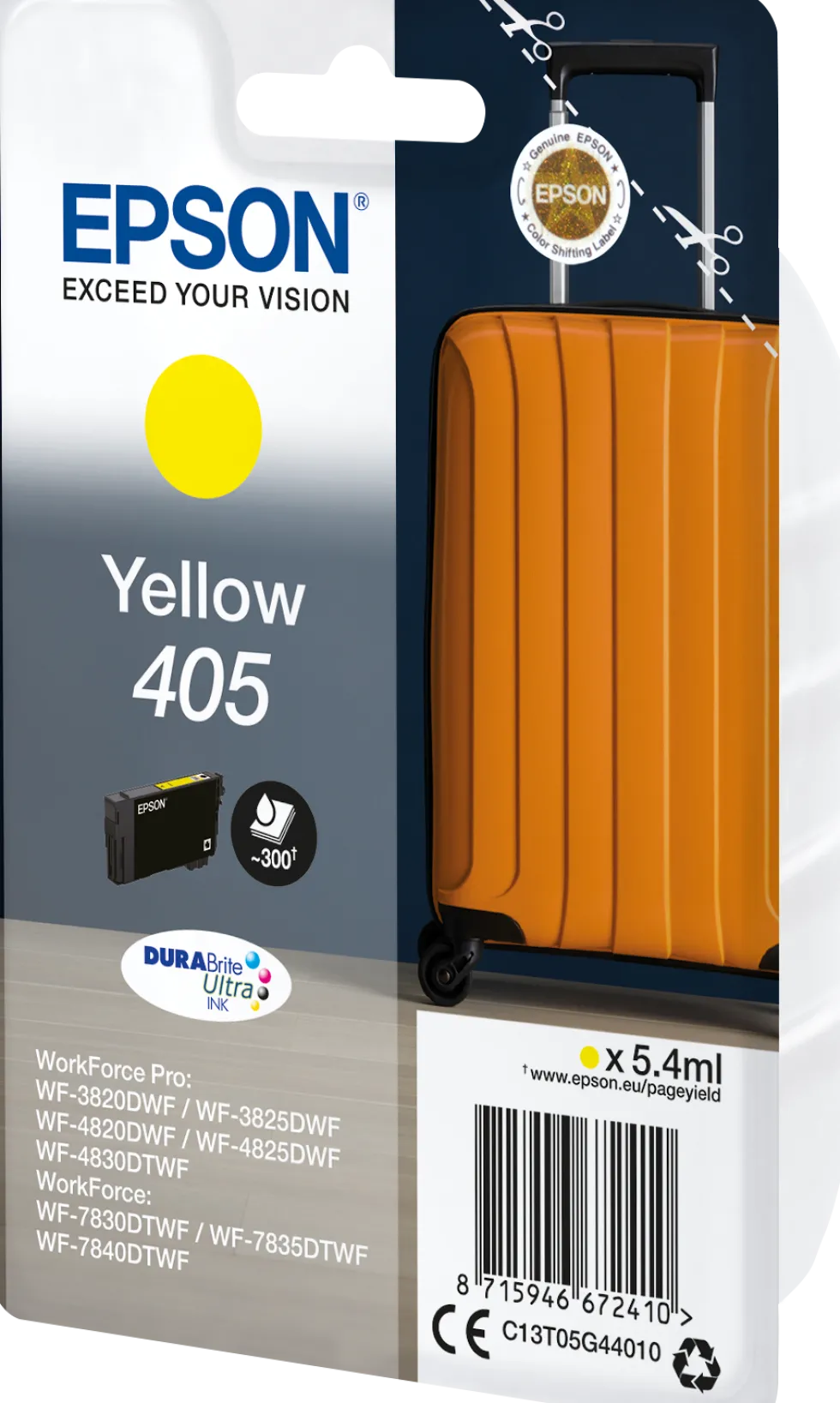 Bläckpatron EPSON T405 Gul
