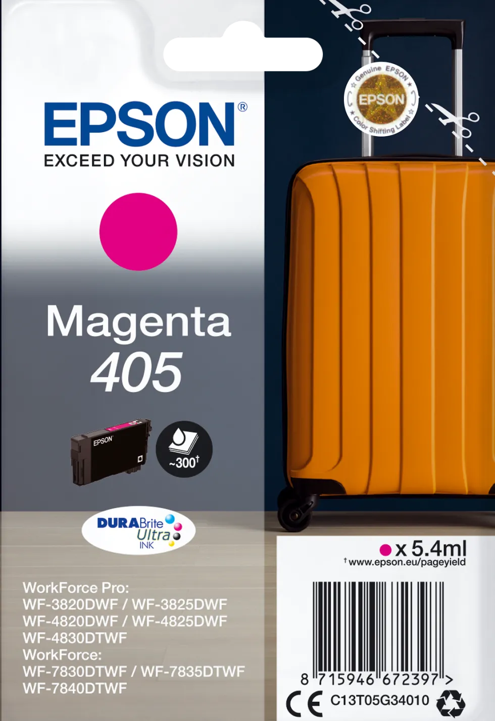 Bläckpatron EPSON T405 Magenta