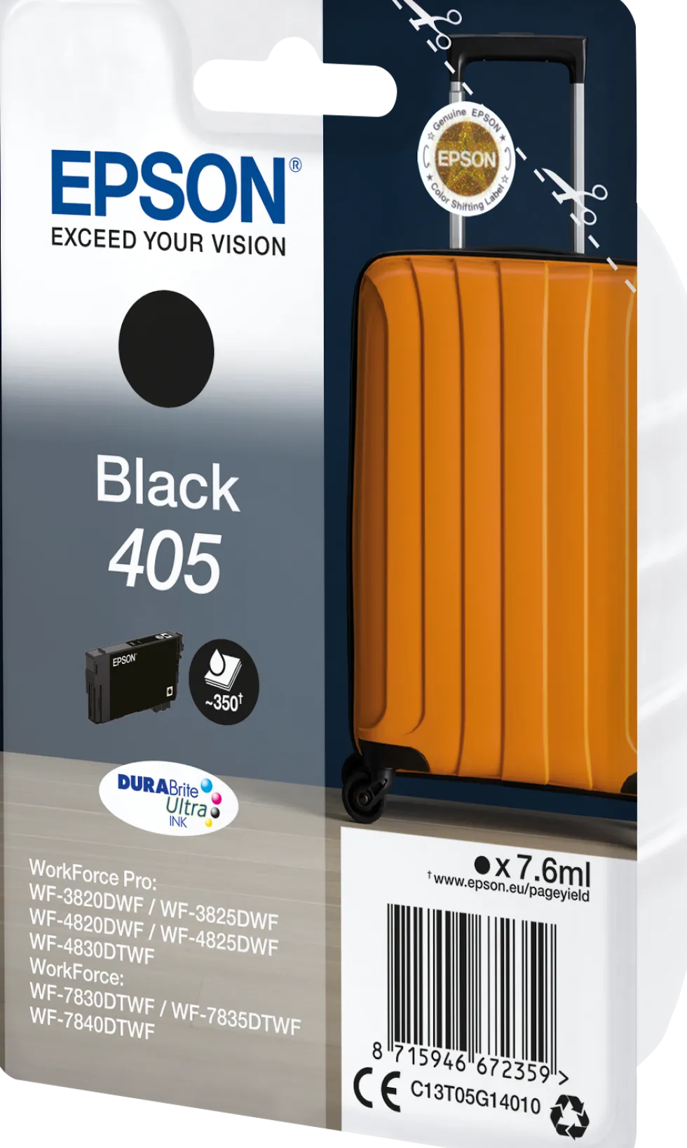 Bläckpatron EPSON T405 Svart