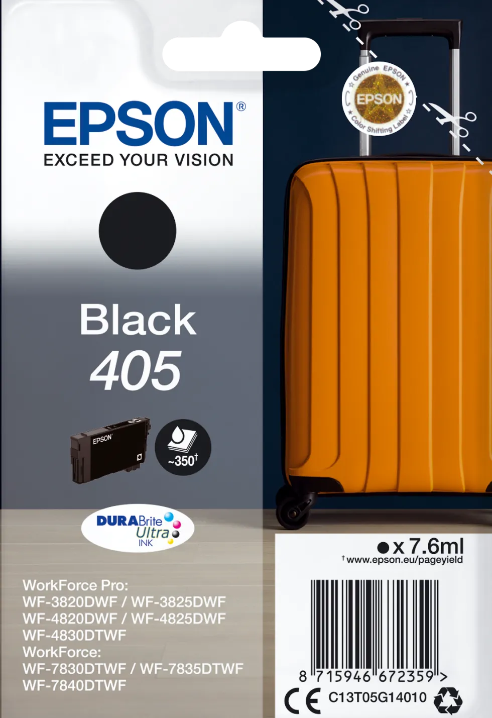Bläckpatron EPSON T405 Svart