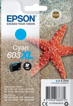 Bläckpatron EPSON T03U 603XL cyan