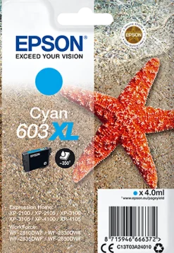 Bläckpatron EPSON T03U 603XL cyan