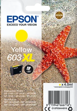Bläckpatron EPSON T03U 603XL gul