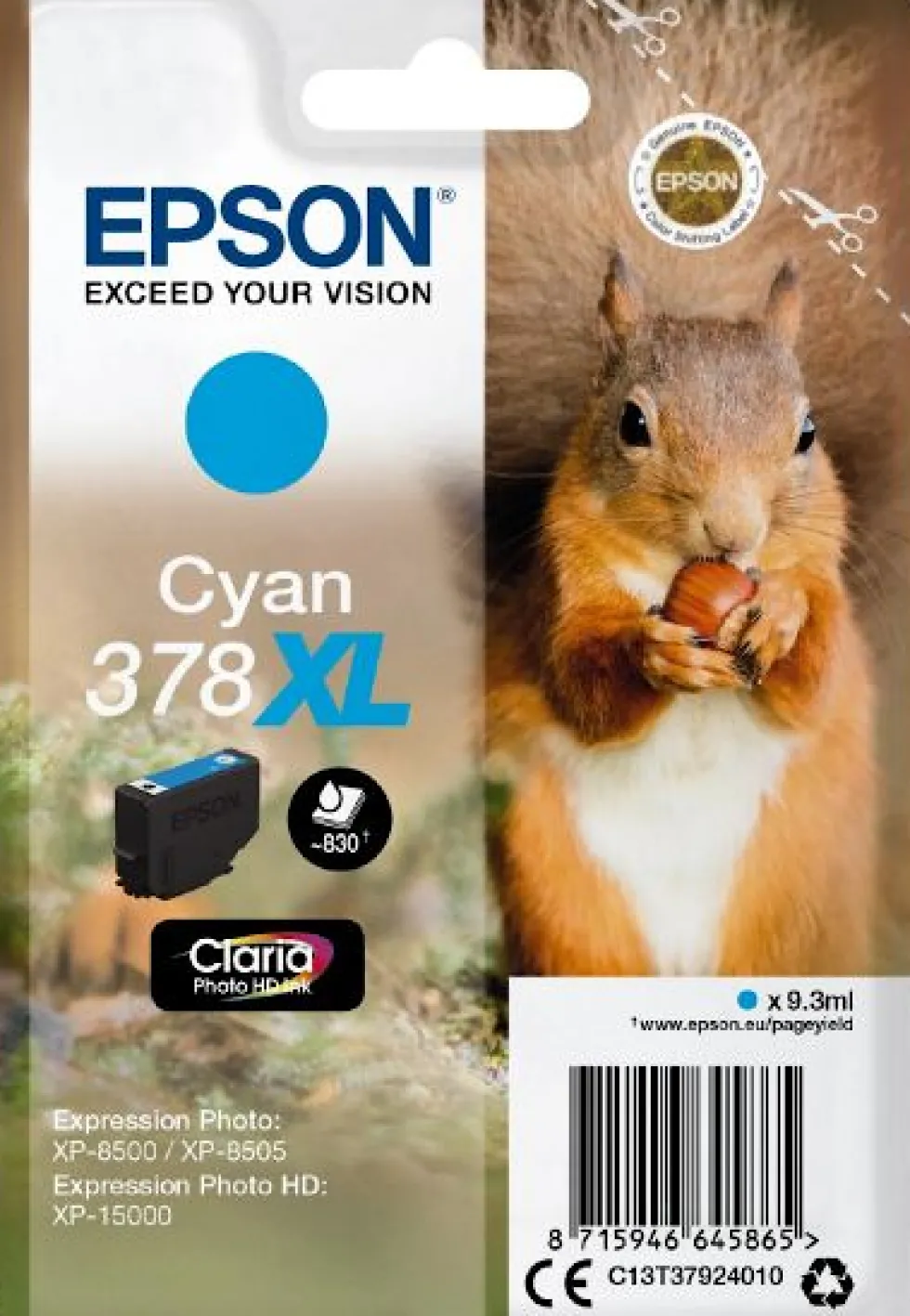 Bläckpatron EPSON T3788 XL Cyan