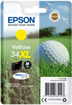Bläckpatron EPSON T3474 XL gul