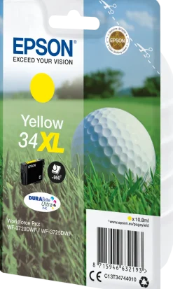 Bläckpatron EPSON T3474 XL gul