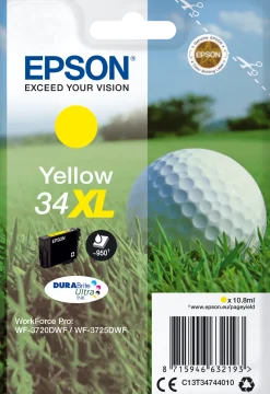 Bläckpatron EPSON T3474 XL gul