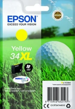 Bläckpatron EPSON T3474 XL gul