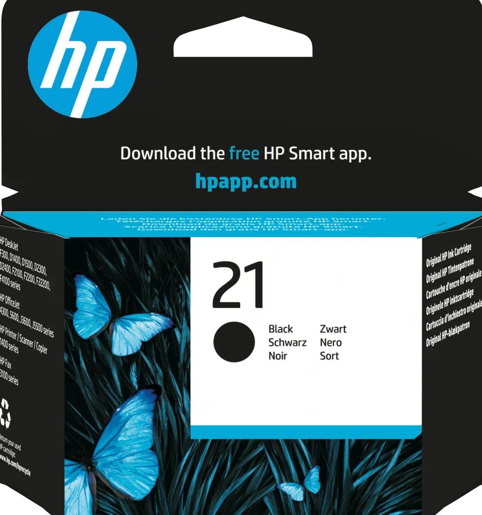 Bläckpatron HP C9351AE 21 svart