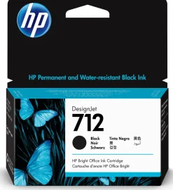 Bläckpatron HP 3ED70A 712 svart