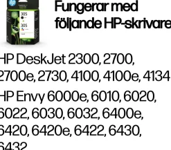 Bläckpatron HP 305 Svart+Färg 2/FP