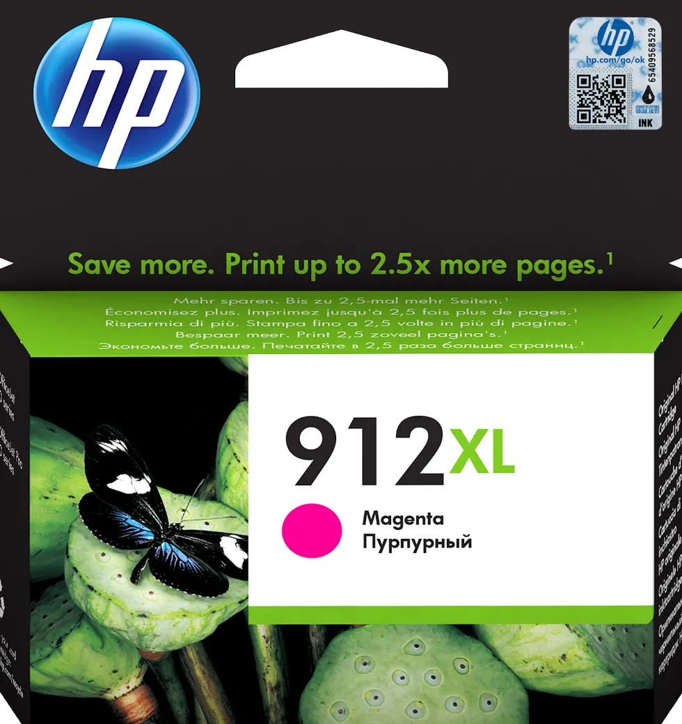 Bläckpatron HP 3YL82AE 912XL Magenta