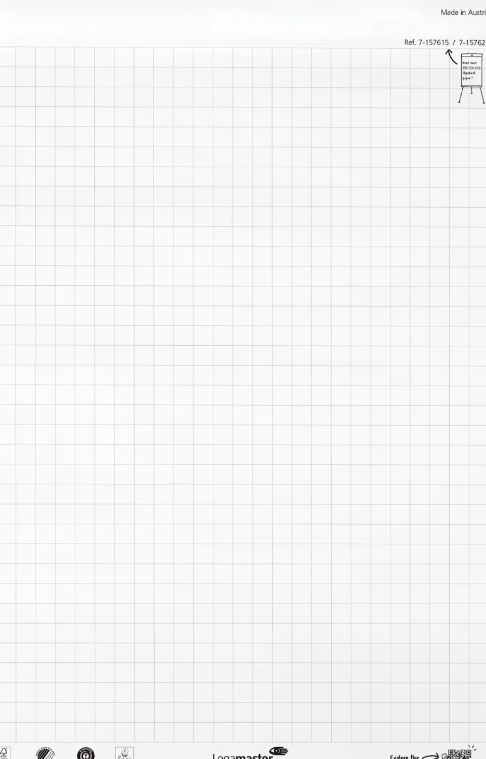 Blädderblock Sketch Eco rutigt 2x50st