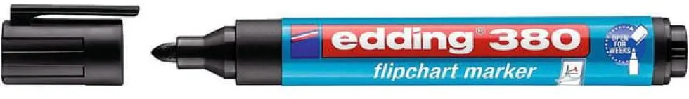Blädderblockspenna Edding 380 Svart, konisk, 10st