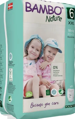 Blöja BAMBO Nature Pant S6 15+kg 18/fp