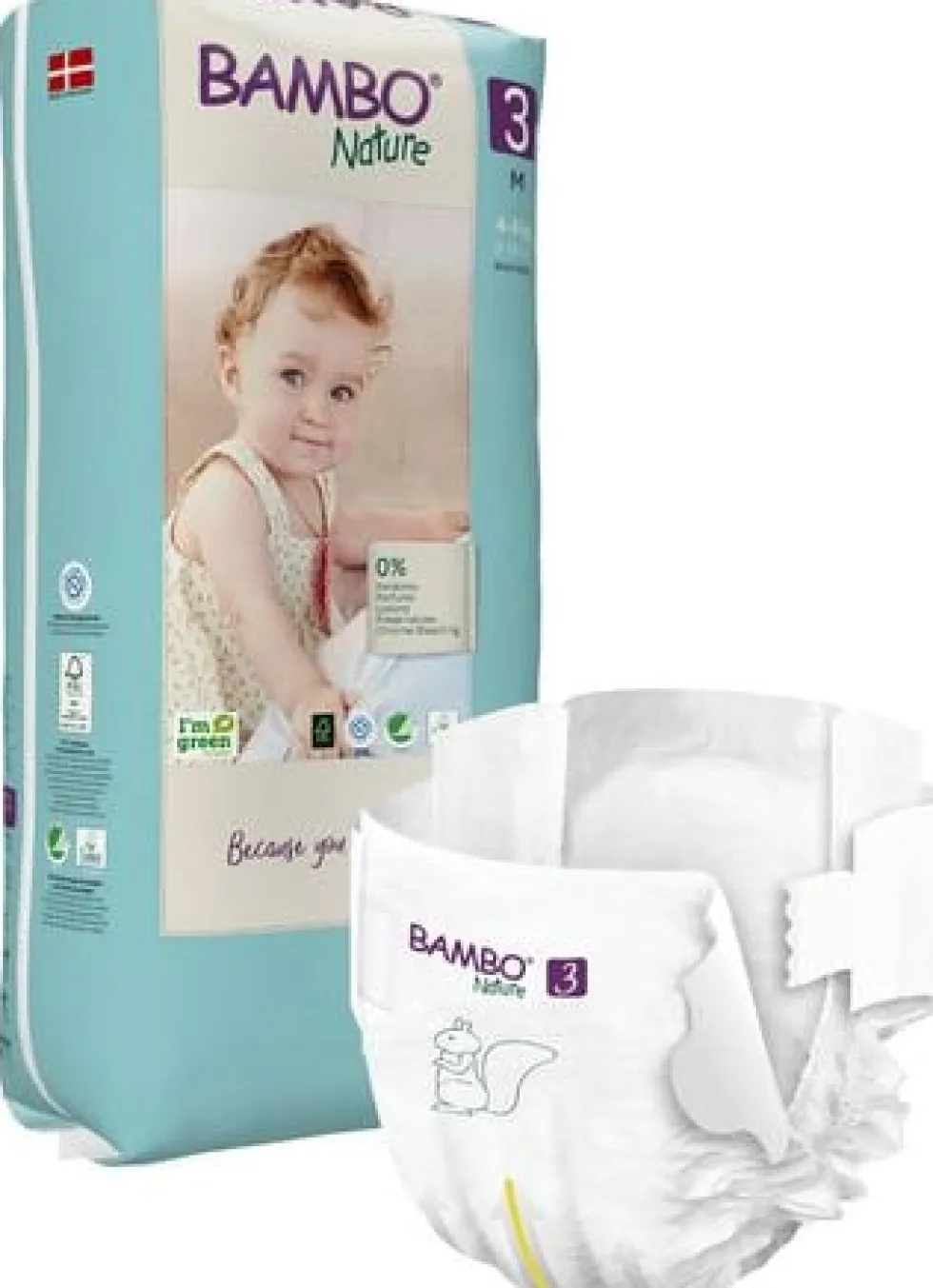 Blöja BAMBO Nature S3 4-8kg TP 52/fp