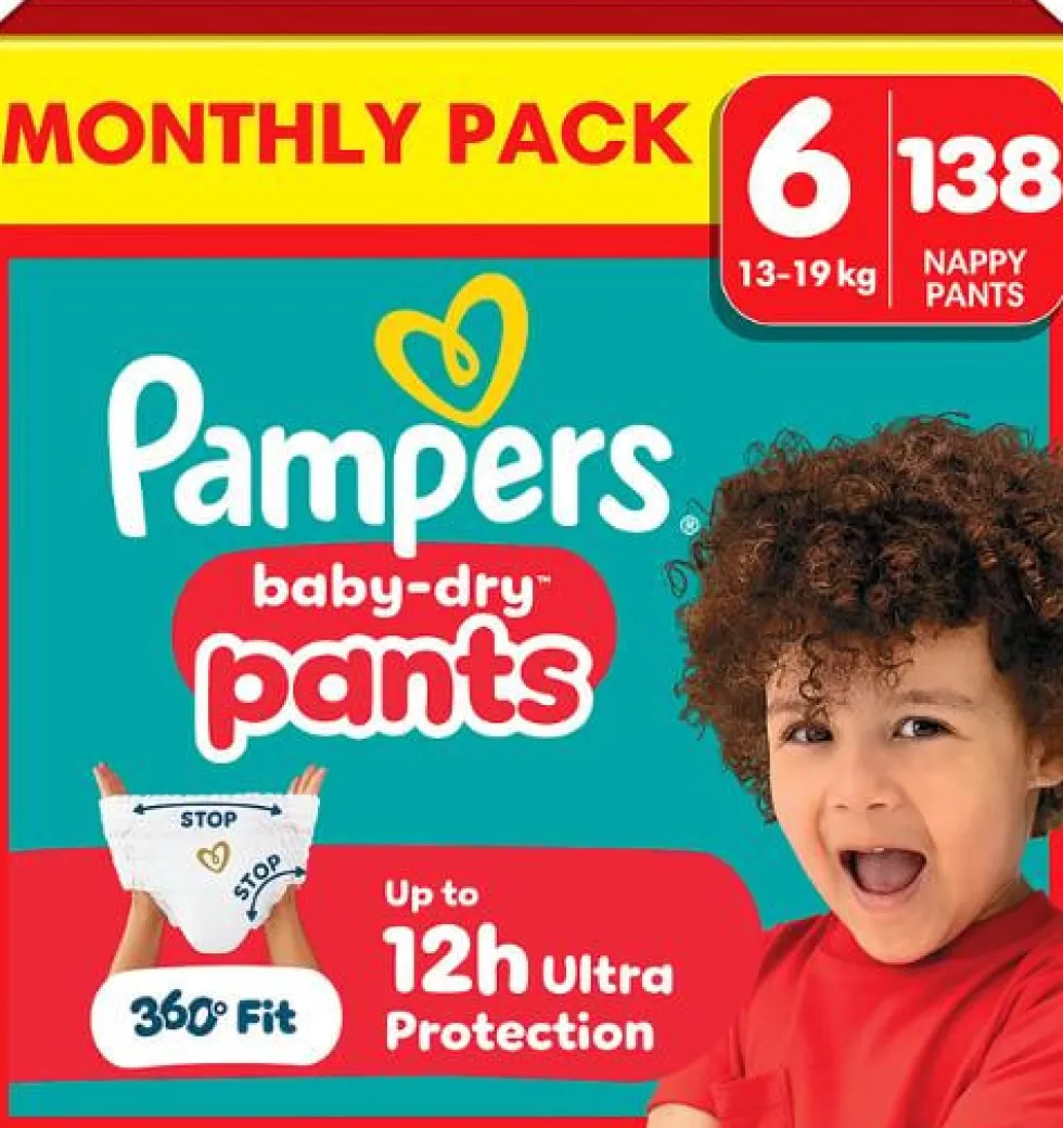 Blöja PAMPERS Baby Dry S6 13-19kg 138/fp