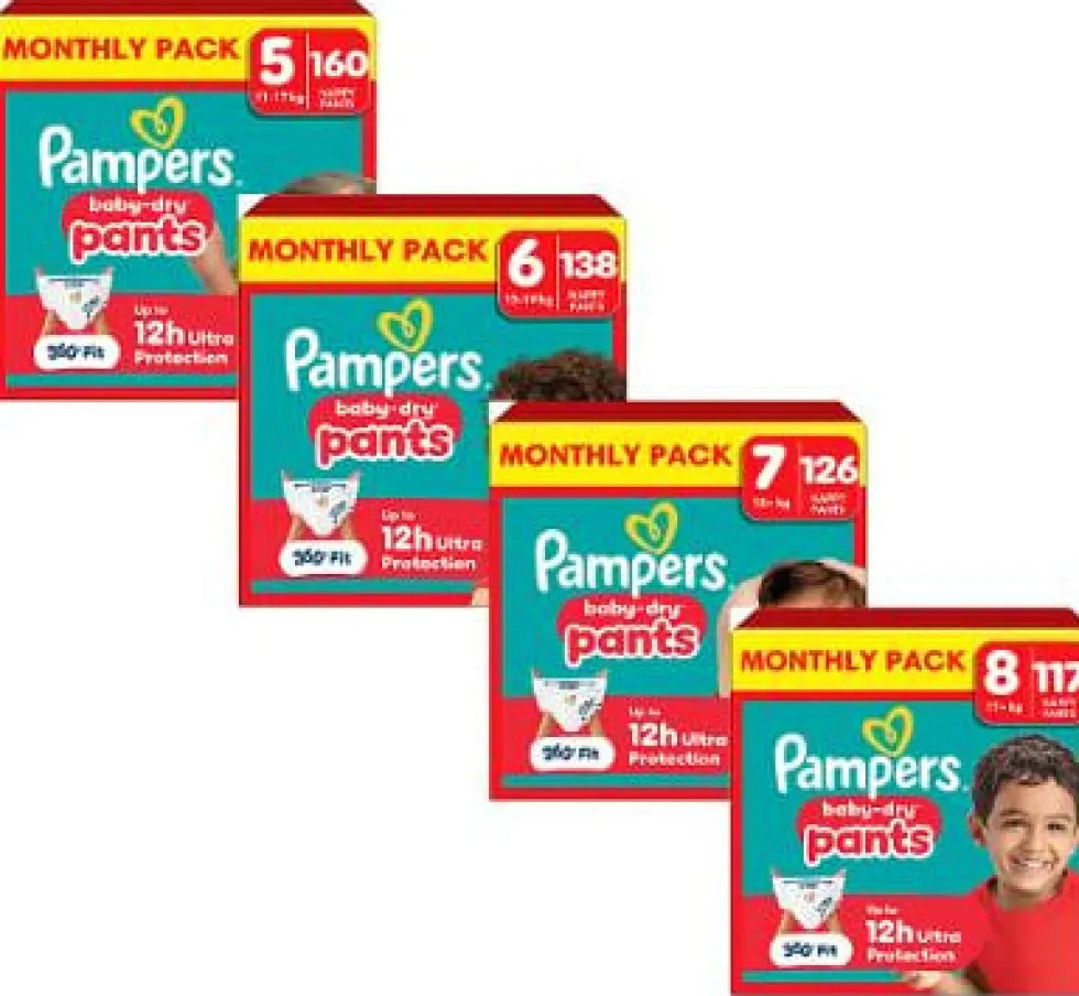 Blöja PAMPERS Baby Dry S5 11-17kg 160/fp